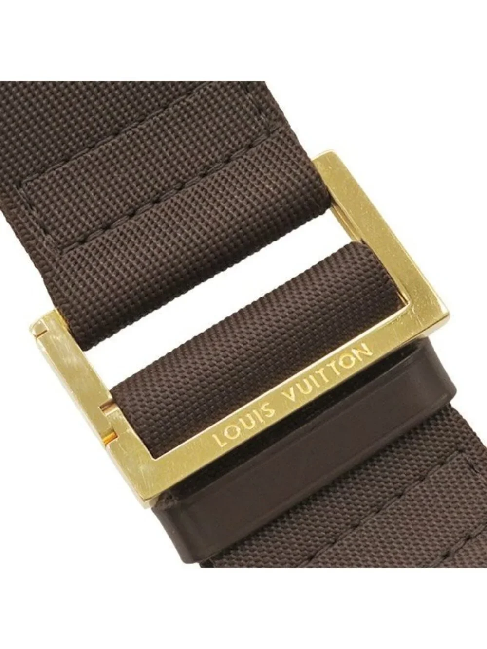 Louis Vuitton Belt Bag Damier Geronimos Canvas Ebene Gold